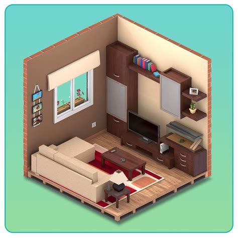 Isometric living room game, Alvar Guisado | Room design software, Game ...