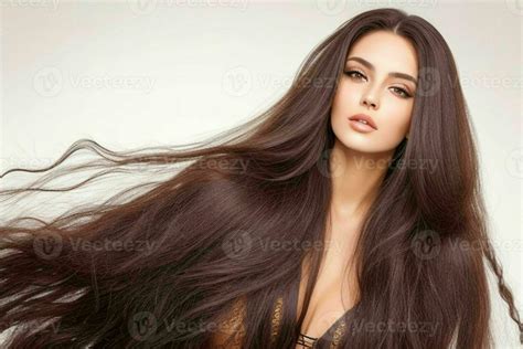 beautiful woman fashion model with long hair. AI Generative Pro Photo ...