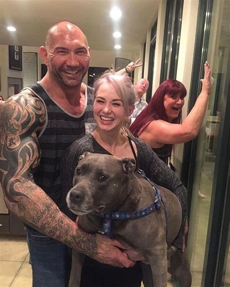 WWE Superstar turned actor Dave Batista (David Bautista) and his wife ...