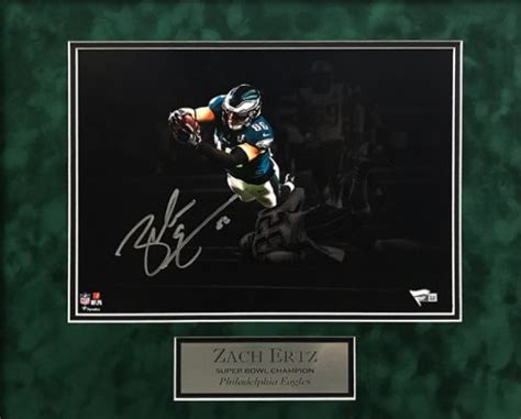 Zach Ertz Autograph photo Super Bowl LII Spotlight 16x20 - New England ...