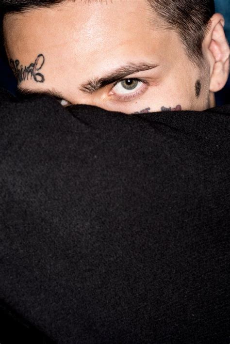 Tattooed Face Close-Up