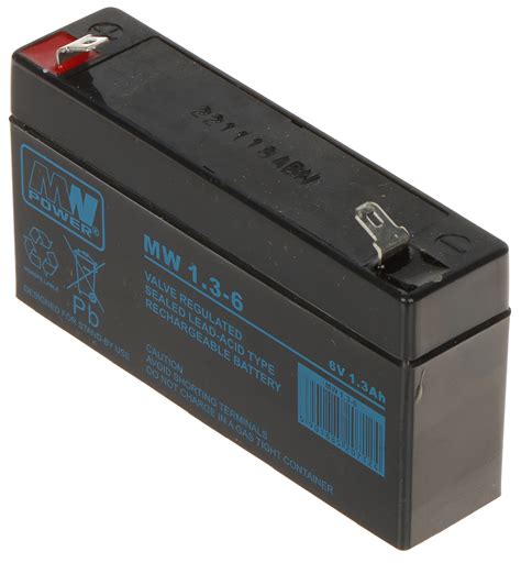 BATTERY 6V/1.3AH-MW - 1.2V ... 9V - Delta