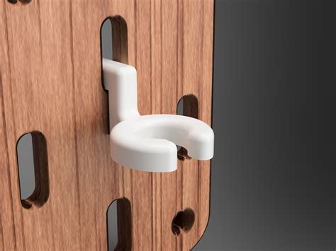 Skadis phone cable holder parametric by W&H | Download free STL model