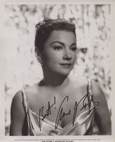 Anne Baxter - Autographed Signed Photograph | HistoryForSale Item 291371