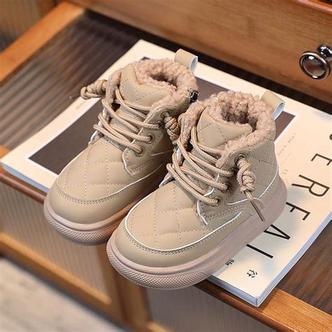 Cheap Children's Cotton Shoes 2023 New Winter Girls Short Boots Soft ...