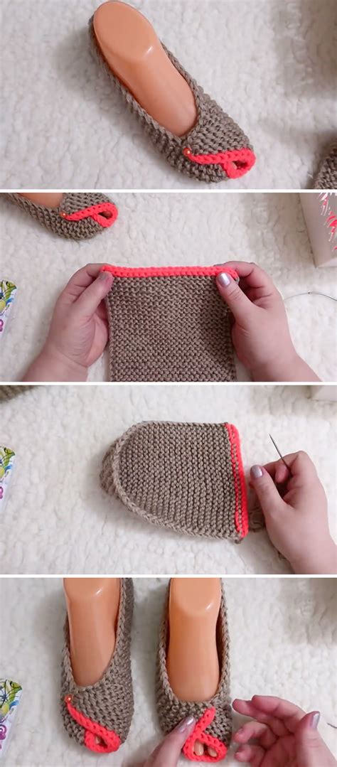 Knitted House Slippers You Will Love - CrochetBeja