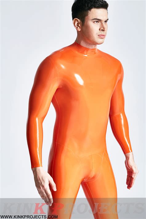 Male Standard Back Zip Latex Catsuit