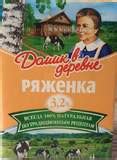 4607025398462 Ряженка ДОМИК В ДЕРЕВНЕ с крышкой 3,2% 0,5л