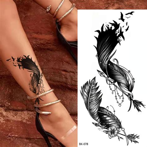 mens feather tattoo 6