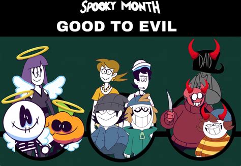 Spooky Month Characters - Good To Evil! by MatthewsPics9066 on DeviantArt