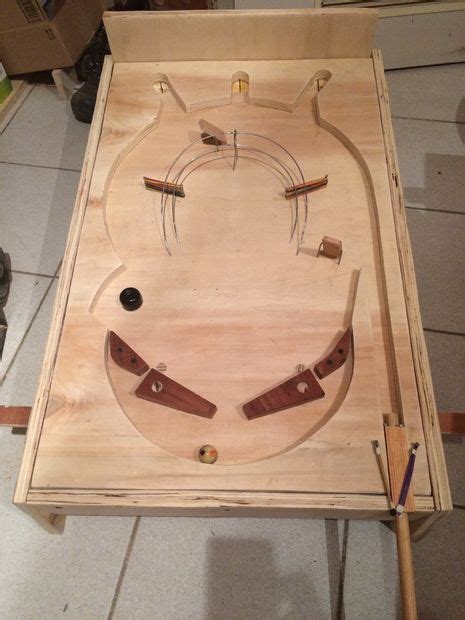 wooden pinball table pinball wooden wood hobby
