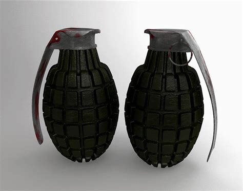 Ручная граната 3D Модель $25 - .3ds .c4d .fbx .obj .max - Free3D