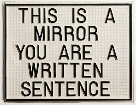 This is a Mirror, You are a Written Sentence, 1968 - Luis Camnitzer - WikiArt.org