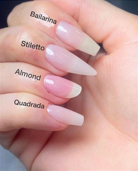 Tamanhos De Unha Em Gel - Aprenda todos os formatos de unhas | Unhas listradas, Unha de gel ...