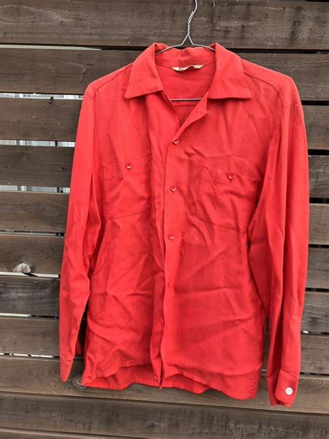 Yahoo!オークション - USA 1950's 1960's VINTAGE 長袖 ボーリングシャ...
