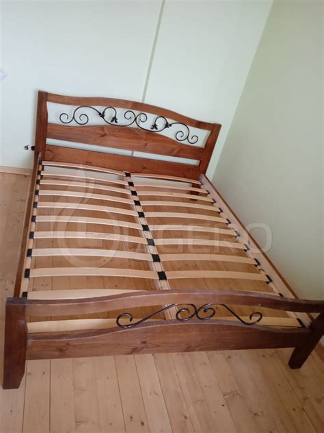 Кровать Алиса с ковкой из массива сосны - купить по цене от 10 410 руб ...