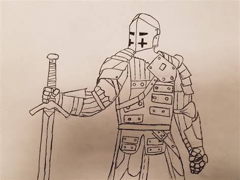 For Honor Knight : Pen and Ink Drawing : forhonor