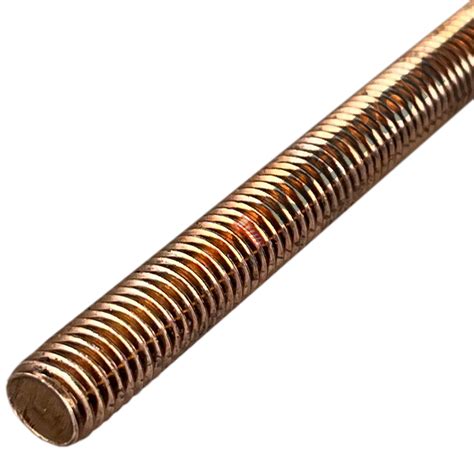 Шпилька резьбовая (штанга) M8х1000 DIN 975, бронза (Silicon bronze ...