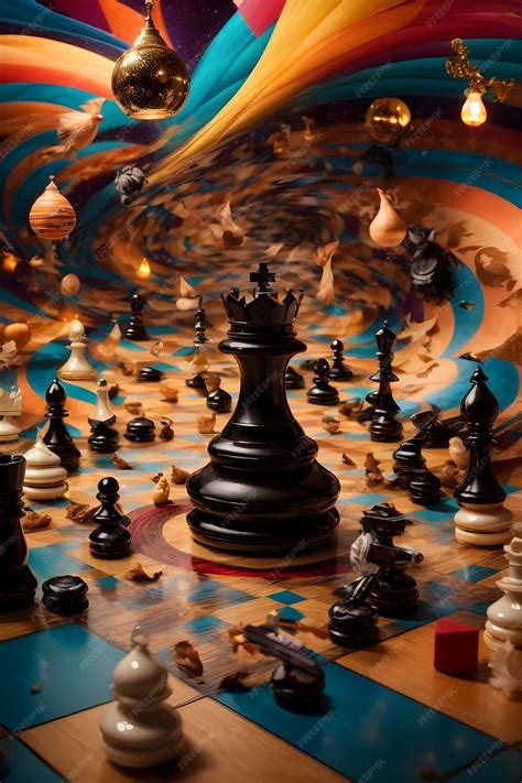 premium ai image chess board art