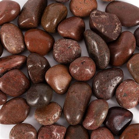 lbs brown river rocks  landscaping  stones   inches