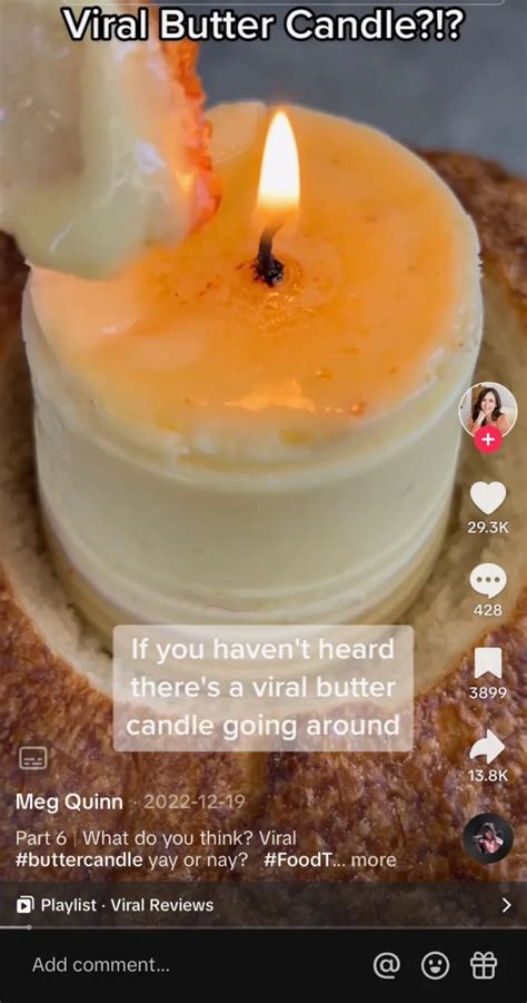 People Are Making Butter Candles To Eat With Bread And I'm Making One ...