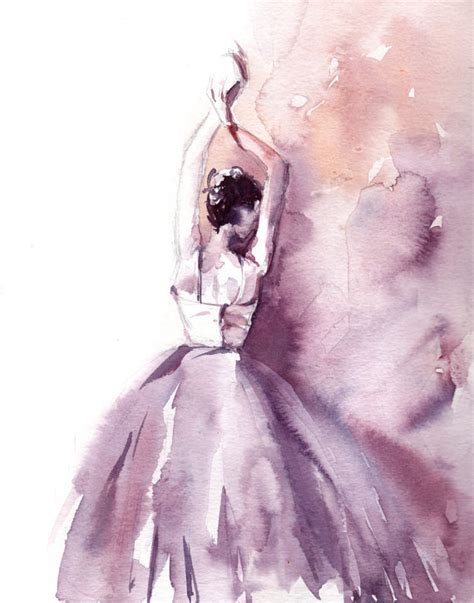 Ballerina Watercolor Painting at PaintingValley.com | Explore