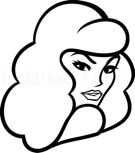 How To Draw A Pin-up Face, Drawing, Step by Step, by Dawn - DragoArt