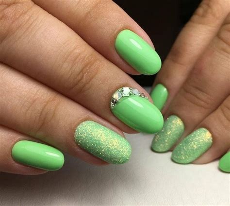 Ногти Зеленого Цвета Фото Гель Лак — Richnail.ru