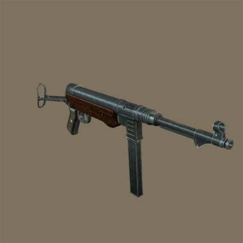 MP40 Modello 3D $8 - .unknown .fbx .max - Free3D