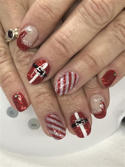 Pin by Stacey Vierra on Beauty | Santa hat nails, Christmas gel nails