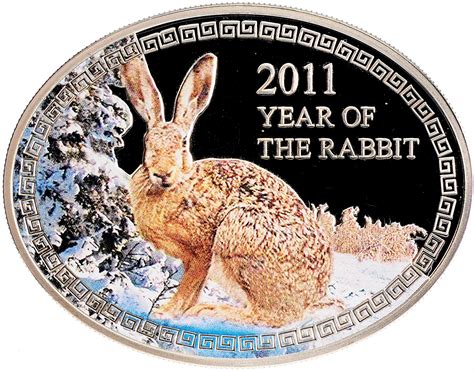1 Dollar - Elizabeth II (Year of the Rabbit) - Niue – Numista