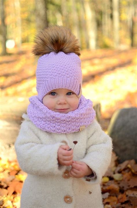 "Luxury, warm and super trendy baby girl winter hat, toddler girl ...