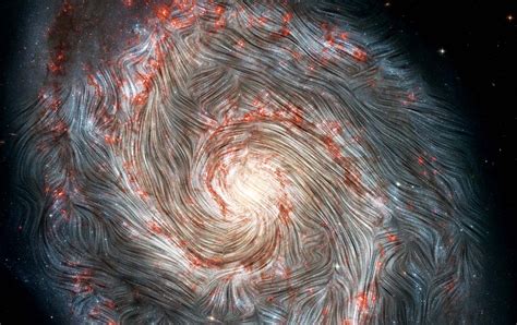 Magnetic Chaos Hidden Within the Whirlpool Galaxy