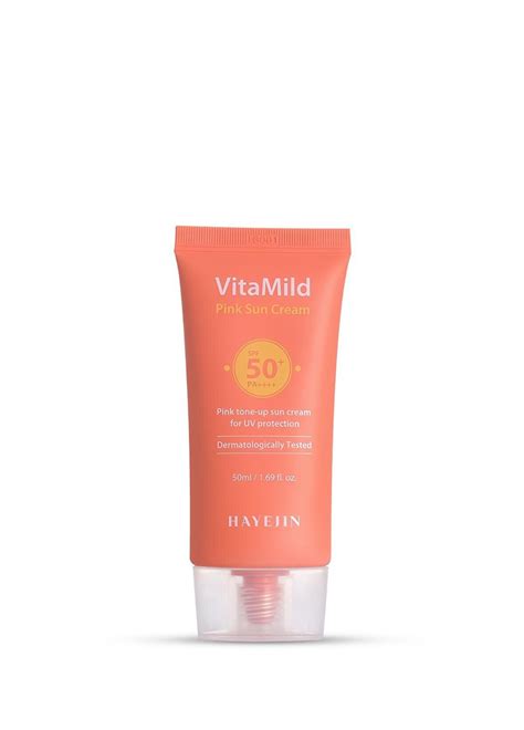HAYEJIN Vita Mild Pink Sun Cream SPF50+ PA++++ 50ml (Pembe Alt Tonlu ...