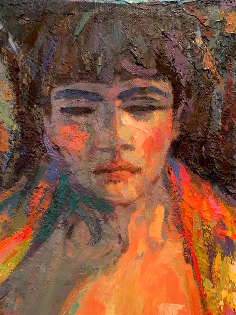 Bernard Krigstein - 'Tolly No. 6' - Colorful Figurative Nude Woman