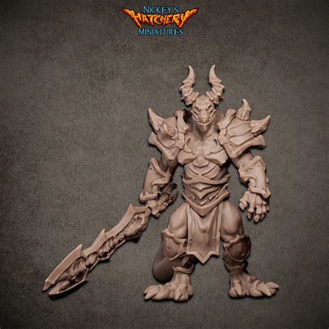 Characters & Creatures STL Download - Dragonborn, Incisivus Vanguard 1