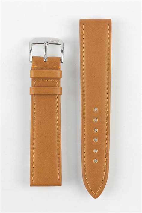 rios toscana square padded calfskin leather  strap  honey