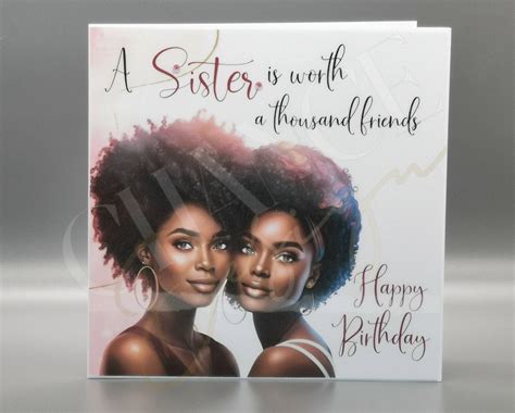 A Sister is Worth a Thousands Friends Sister, Happy Birthday, Black