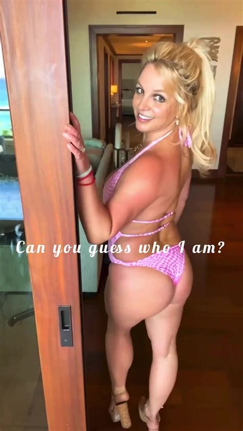 Britney Spears shows off her bare butt in yellow thong bikini after
