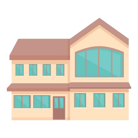 Villa icon cartoon vector. Modern house 14317481 Vector Art at Vecteezy