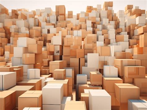 A large group of boxes | Premium AI-generated image