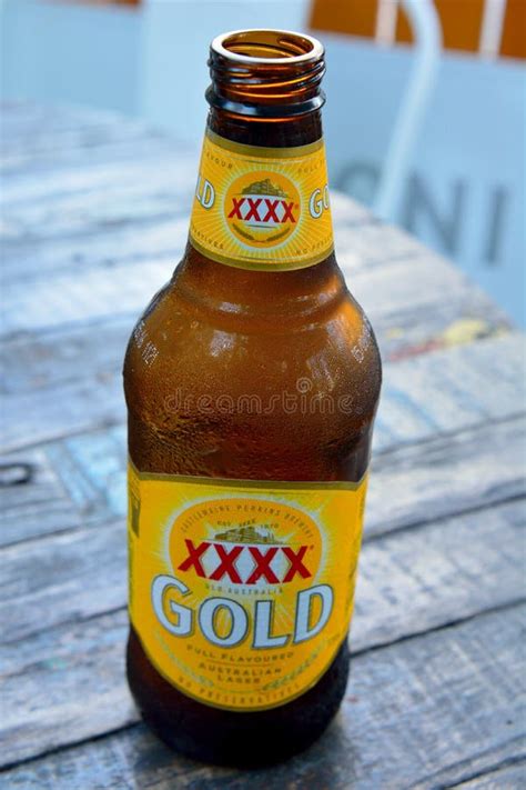 bottle  australian beer xxxx gold editorial image image  bitter