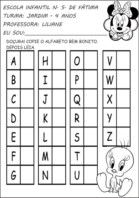 Alfabeto Educacao Infantil