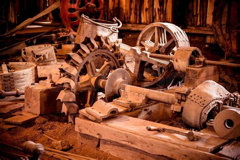 vintage mining equipment stock image colourbox
