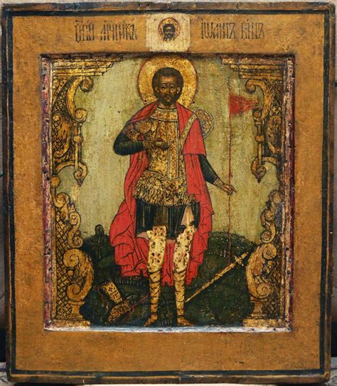 varvar.ru: Икона святого мученика Иоанна Воина. Кострома. XVII век.