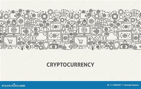 Cryptocurrency Banner Concept Stock Vector - Illustration of coin ...