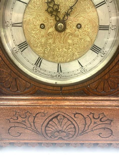 english twin fusee bracket clock regent street london  day double