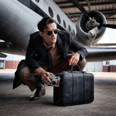 Premium Photo | Photo of spy handsome man doing secret job with