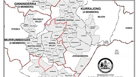 act electoral boundary redistribution favours canberra liberals