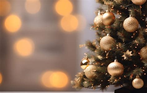 Wallpaper decoration, background, balls, tree, New Year, Christmas ...